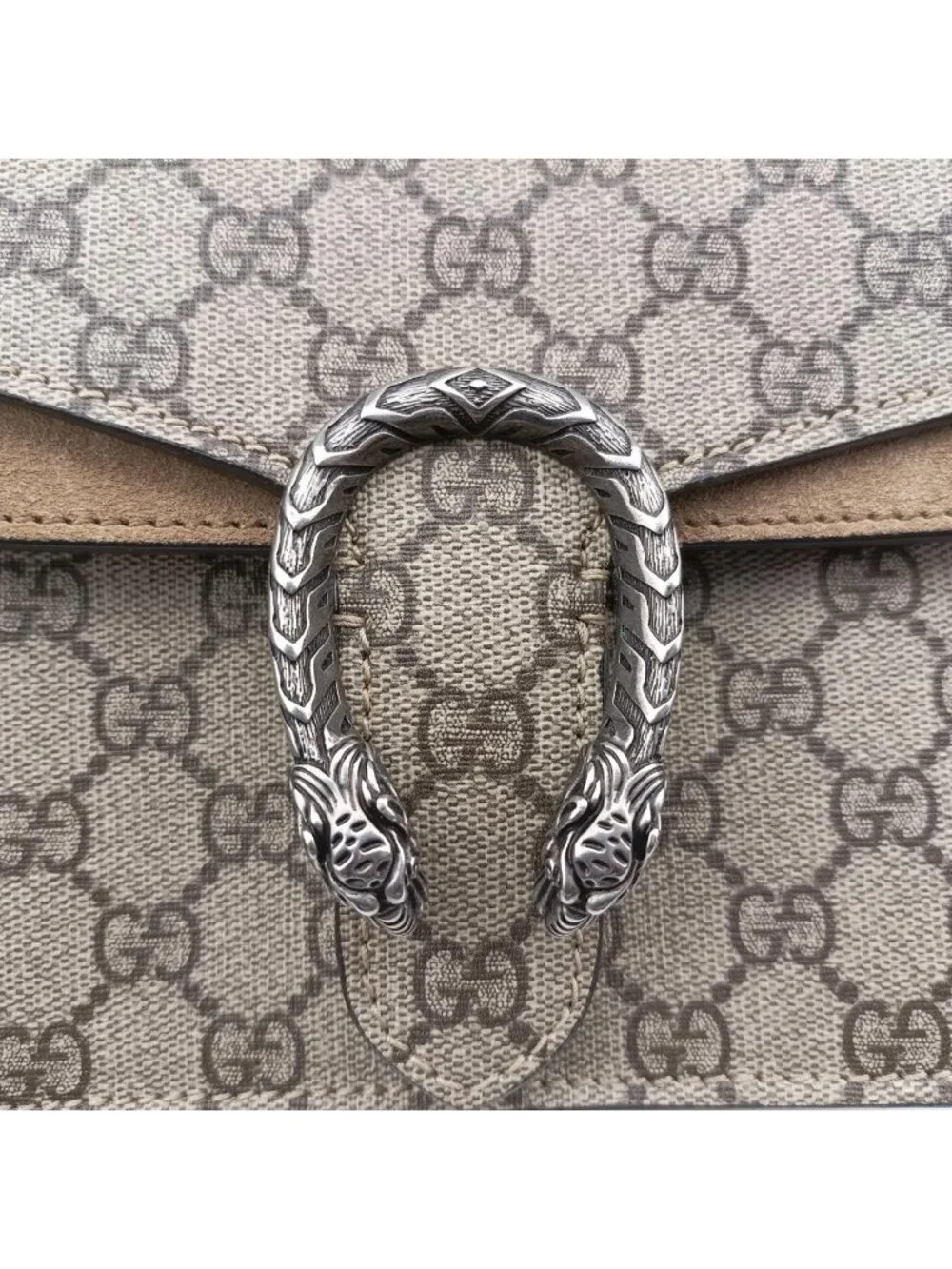 ★SOLD★ Gucci Dionysus Beige Brown Canvas Shoulder - Picture 13 of 15